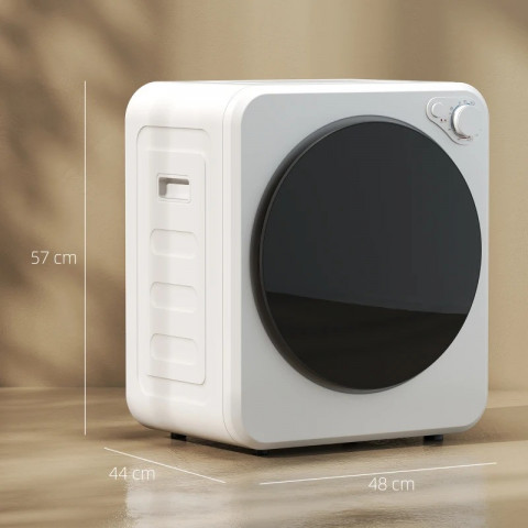 Mini sušička prádla 4 kg s 5 programy do 60 ℃ | bílá č.3