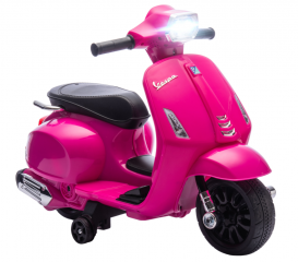 Elektrická dětská motorka 6V s oficiální licencí Vespa | růžová č.2