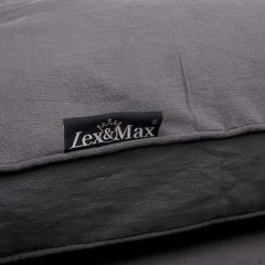 Luxusní potah na pelíšek pro psa Lex & Max Professional 90 x 65 cm | antracit č.2