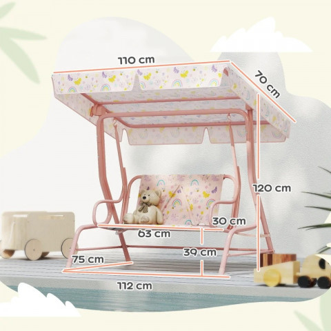 Dětská houpačka | růžová č.4