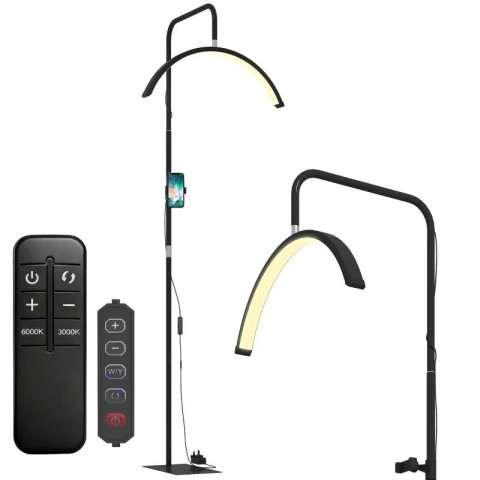 Stojací lampa s otočnou hlavou o 350° | černá č.4