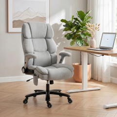 Kancelářská ergonomická manažerská židle | světle šedá