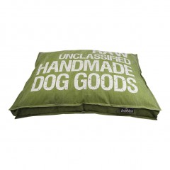 Luxusní potah na pelíšek pro psa Lex & Max Raw 75 x 50 cm | zelený č.1