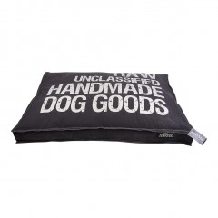 Luxusní potah na pelíšek pro psa Lex & Max Raw 75 x 50 cm | antracit č.1