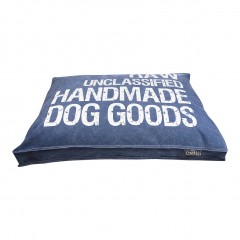 Luxusní potah na pelíšek pro psa Lex & Max Raw 75 x 50 cm | modrý