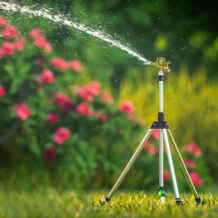 Impulzní zavlažovač trávníku s teleskopickým stojanem 30-360° č.1