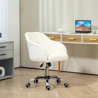 Ergonomická kancelářská otočná židle | krémově bílá