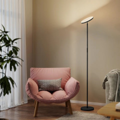Stojací stmívatelná lampa s RGB osvětlením | černá č.2