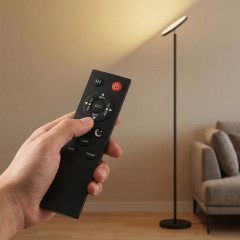 Stojací stmívatelná lampa s RGB osvětlením | černá č.1