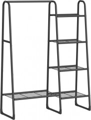 Volně stojící věšák 40 x 101,7 x 153,3 cm | černý č.3