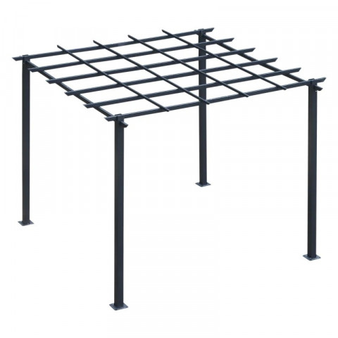 Stabilní oblouk pro růže 2,97 x 2,95 x 2,3 m | černý č.7