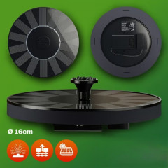 Solární fontána 180L/h 160mm | černá č.2