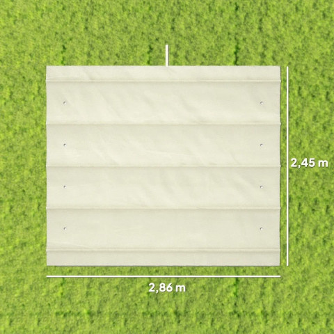 Náhradní střecha pro pergolu 3 x 2,5 m | krémově bílá č.3