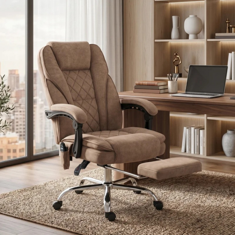 Ergonomická kancelářská židle s funkcí polohování | hnědá