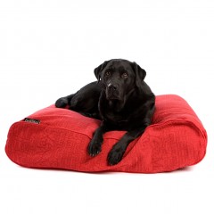 Luxusní pelíšek pro psa Lex & Max Chic 90 x 60 cm | červený č.1