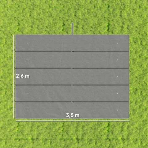 Náhradní střecha pro pergolu 4 x 3 m | šedá č.4