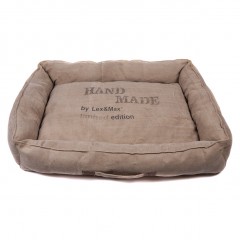 Luxusní pelíšek pro psa Lex & Max Hand Made 80 x 60 cm | béžový č.1