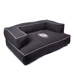 Luxusní pohovka pro psa Lex & Max Classic 115 x 75 x 35 cm | šedá