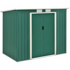 Zahradní domek se základnou M 213 x 130 x 173 cm | zelený