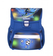 Školní aktovka Herlitz Loop Fotbal 4-dílní set | Váha pouze 890g č.2
