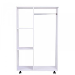 Šatník s policemi | bílý č.1