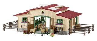 Schleich 42195 Stáj s koňmi a příslušenstvím č.1