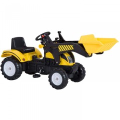 Šlapací traktor s nakladačem | žlutý č.1