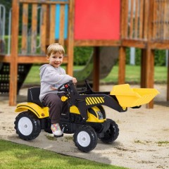 Šlapací traktor s nakladačem | žlutý č.2