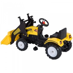 Šlapací traktor s nakladačem | žlutý č.3
