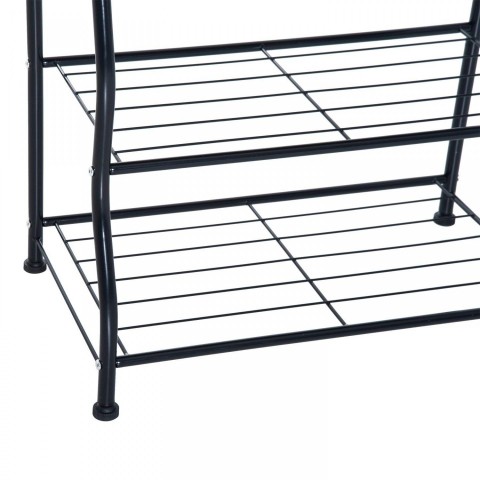 Botník s věšákem | černý č.5