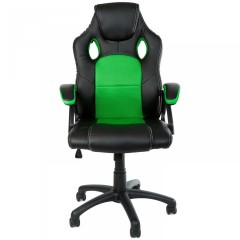 Kancelářská židle Racing design | zeleno-černá č.1