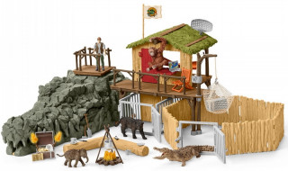 Schleich 42350 Výzkumná stanice v krokodýlí džungli č.1