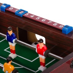 Mini stolní fotbal fotbálek 51x31x8 cm | tmavě hnědý č.3