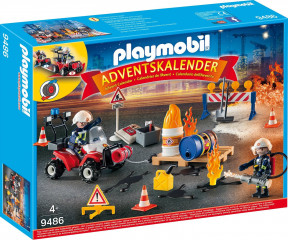 Adventní kalendář Playmobil 9486 Zásah hasičů č.1