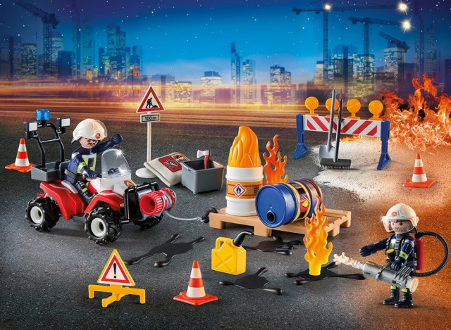Adventní kalendář Playmobil 9486 Zásah hasičů č.2