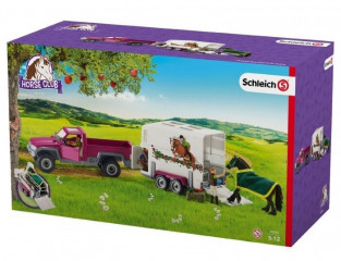 Schleich 42346 Pick-up s přívěsem a koněm č.2