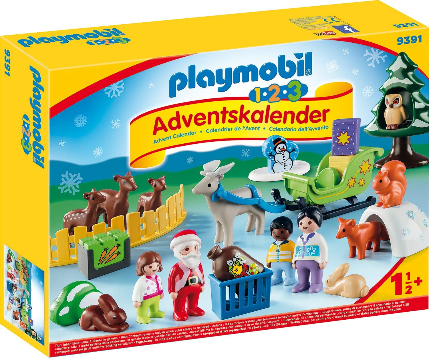 Playmobil Adventní kalendář Playmobil 9391 Vánoce v lese 1.2.3