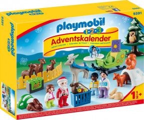 Adventní kalendář Playmobil 9391 Vánoce v lese 1.2.3 č.1