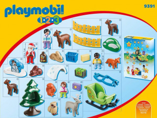 Adventní kalendář Playmobil 9391 Vánoce v lese 1.2.3 č.3