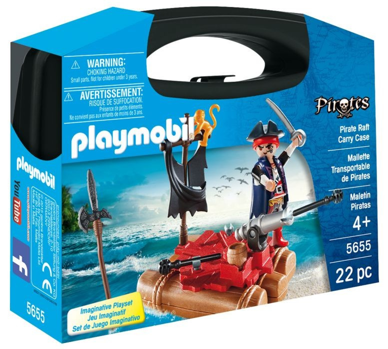 Playmobil Playmobil 5655 Přenosný kufřík Pirát na voru