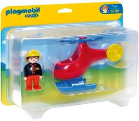 Playmobil 6789 Hasičský vrtulník (1.2.3) č.1