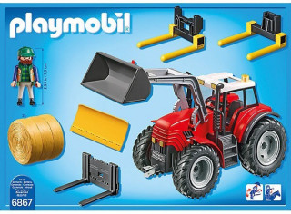 Playmobil 6867 Velký traktor se sběračem balíků slámy č.2