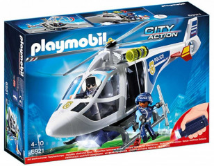 Playmobil 6921 Policejní helikoptéra s LED světlometem