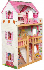 Dřevěný 3 patrový domeček pro panenky Mia Bayer Chic 2000 č.3