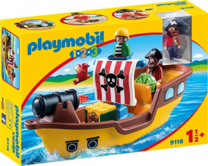 Playmobil 9118 Pirátská loď (1.2.3) č.1