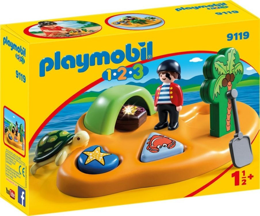Playmobil Playmobil 9119 Pirátský ostrov (1.2.3)