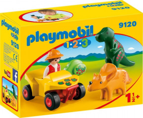 Playmobil 9120 Lovec dinosaurusů na čtyřkolce (1.2.3) č.1