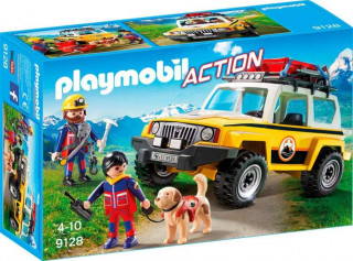 Playmobil 9128 Zásahové vozidlo horských záchranářů se psem