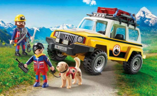 Playmobil 9128 Zásahové vozidlo horských záchranářů se psem č.2