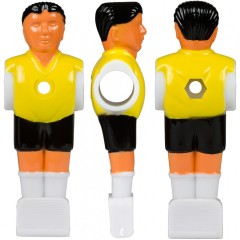 Náhradní hráč pro stolní fotbal fotbálek (na 15,9 mm tyč) žlutý 3 ks č.1